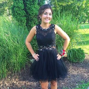 Black Formal Homecoming Dress